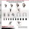 Service Caster 4 Inch 316SS Maroon Poly Swivel 3/4 Inch Expanding Stem Caster Lock Brake SCC SCC-SS316TTLEX20S414-PPUB-MRN-34 - alternate 3